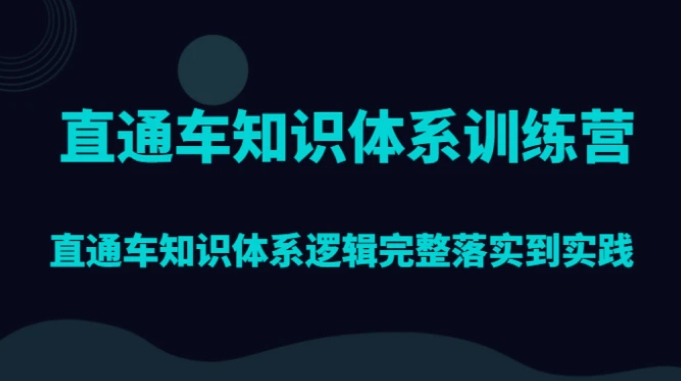 直通车知识体系训练营，直通车知识体系逻辑完整落实到实践-海南千川网络科技