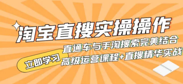 淘宝直搜实操操作 直通车与手淘搜索完美结合-海南千川网络科技