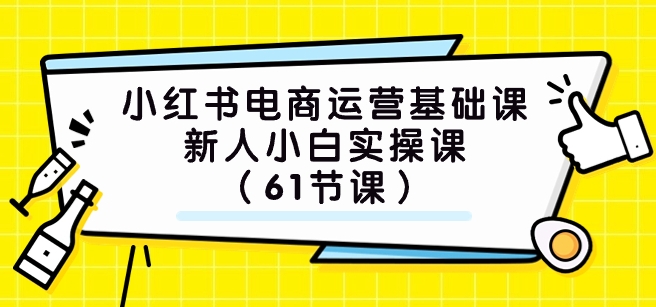 小红书电商运营基础课，新人小白实操课-海纳网创学院