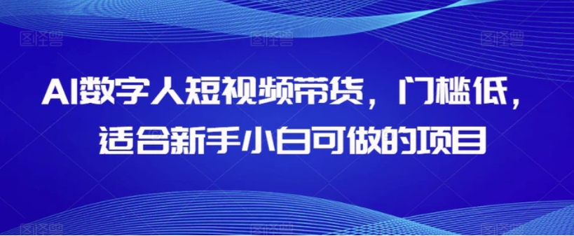 AI数字人短视频带货，门槛低，适合新手小白可做的项目-海南千川网络科技