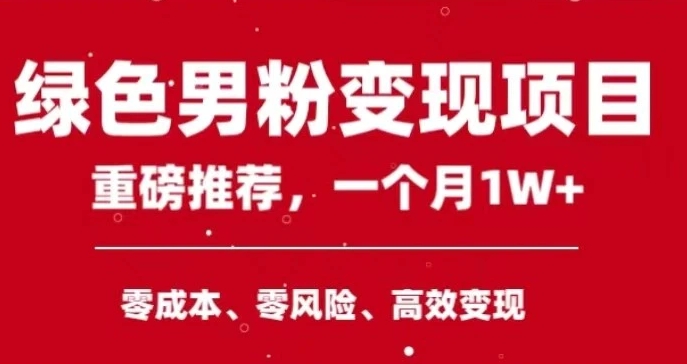 手机操作，月入1W以上副业领袖绿色男粉高客单价项目-海南千川网络科技