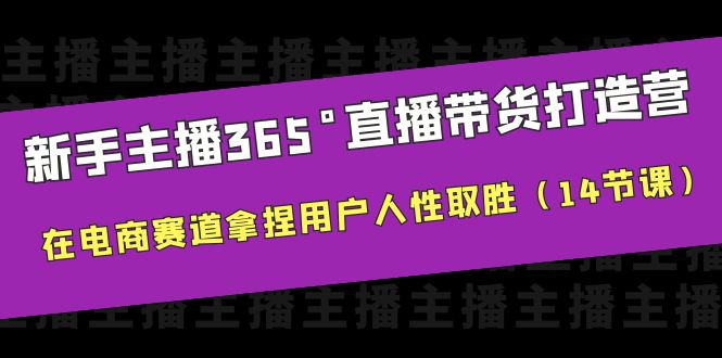 新手主播365°直播带货·打造营，在电商赛道拿捏用户人性取胜-海南千川网络科技