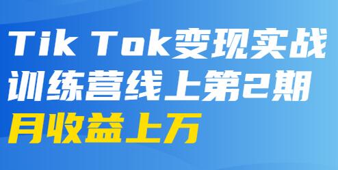 龟课-TikTok变现实战训练营 第2-4期 月收益上万不成问题-海南千川网络科技