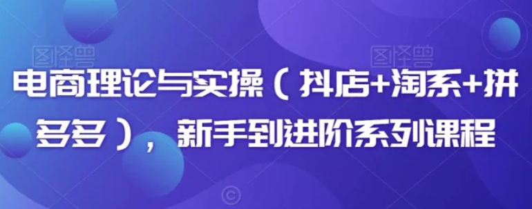 电商理论与实操，新手到进阶系列课程-海南千川网络科技