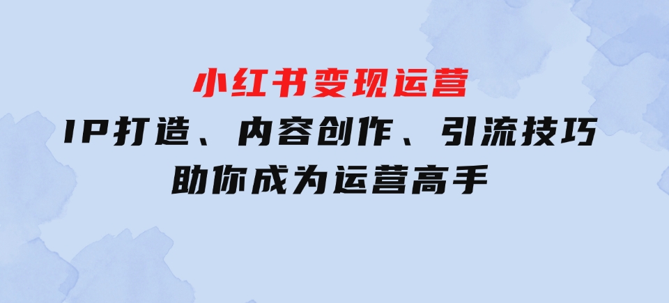 IP打造、内容创作、引流技巧助你成为运营高手-海南千川网络科技